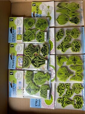 Inkadinkado StampIng Gear Stamps Lot of 7 Decorative Stamp Set